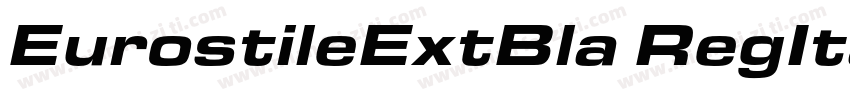EurostileExtBla RegIta字体转换